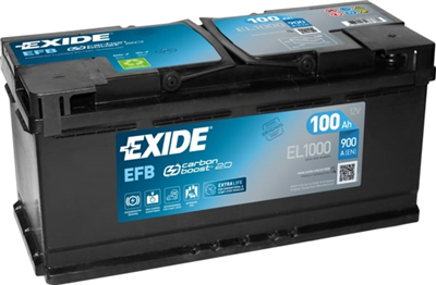 EL1000 Autobaterie Exide EFB - 100Ah