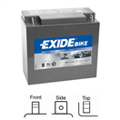 Exide GEL12-16 GEL12-16 Motobaterie Exide BIKE GEL - 16Ah
