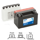 Exide ETX9-BS ETX9-BS motobaterie EXIDE AGM suchá, přednabitá 12V 8Ah 120A 150x87x105 LEVÁ