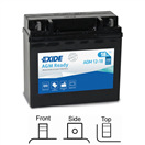 Exide AGM12-18 AGM12-18 motobaterie EXIDE AGM naplněná z výroby 12V 18Ah 250A 181x77x167