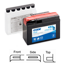 Exide ETR4A-BS ETR4A-BS Motobaterie Exide BIKE AGM - 2,3Ah