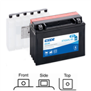 Exide ETX24HL-BS ETX24HL-BS motobaterie EXIDE AGM suchá, přednabitá 12V 21Ah 350A 205x87x162