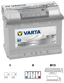 Varta 563400 Baterie VARTA SILVER dynamic - 63Ah