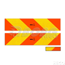 261-0204 Výstražná tabule na auto (tahač) 565x132mm šrafovaná E20 (hliníková),TWY073