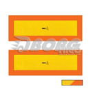 261-0206 Výstražná tabule na návěs 565x196 mm E20, (hliníková) TWY061