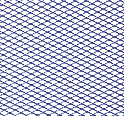 Hliníková mřížka (Tahokov) rozměr 1000x250 mm, AL 08 modrý VO