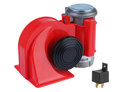 Klakson červený NAUTILUS 12V s kompresorem 58103