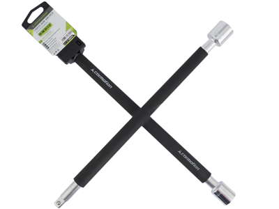 Klíč na kola křížový pogumovaný 17-19-21mm +1/2 gola, 58042