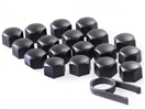 101-926 Sada krytek pro šrouby kol 19 mm - černé