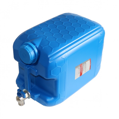 Kanystr plastový na vodu MODRÝ 20l s kovovým kohoutkem horním, 11618