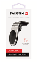 Swissten 231-0132 Magnetický držák mobilu do mřížky na kloubku SWISSTEN Easy Mount stříbrný, 46676