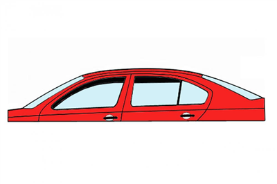 Ofuky oken Opel Astra H 2004-2009 (5 dveří, 4 díly, hatchback)