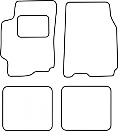 Textilní autokoberce Mazda 626 1997-2002