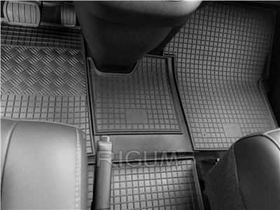 Gumové autokoberce Peugeot Traveller 2016- (přední, 2 místa, tunel)