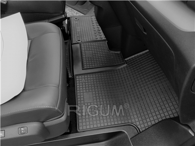 Gumové autokoberce Peugeot Traveller 2016- (přední, 2 místa, tunel)