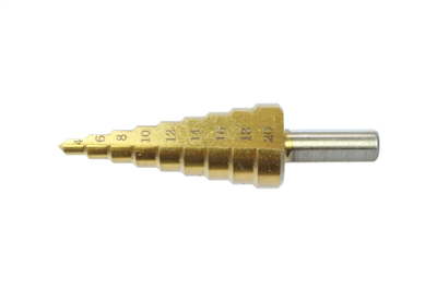 vrták stupňovitý HSS-TiN, průměr 4,0 - 20,0 mm