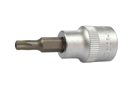 Triumf 100-04258 hlavice zástrčná 3/8, Torx T25, vrtaná, S2, maximální zatížení 25 Nm