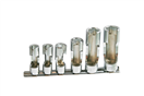 Condor 100-05057 hlavice nástrčné 3/8, 6ti hran 10 - 19 mm, proříznuté, na lambda sondy a snímače, sada 6 dílů