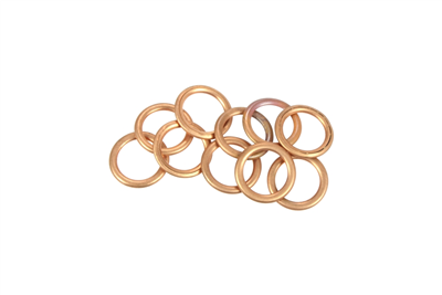 podložka měděná těsnící, dutá 10x16x1,5 mm ze sady 100-05094, balení 10 ks