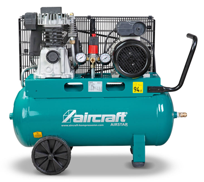 Pístový kompresor Airstar 401/50 E, 230 V, dvouválcový, nádrž 50 l, pojízdný
