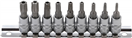 BGS technic 2165 Zástrčné hlavice 1/4 TORX s otvorem TT10-TT50, sada 9 ks na liště - BGS 2165
