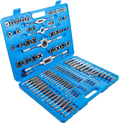 Sada palcových i metrických závitníků a oček, 110 ks - BGS 900