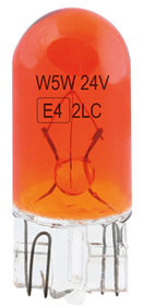 Amio 01001 Halogénové žárovky WY5W T10 5W W2.1x9.5d AMBER 24V 10ks