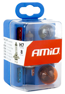Amio 01499 Sada žárovek a autopoistiek 8 ks H7