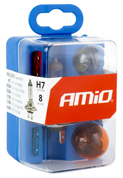 Sada žárovek a autopoistiek 8 ks H7