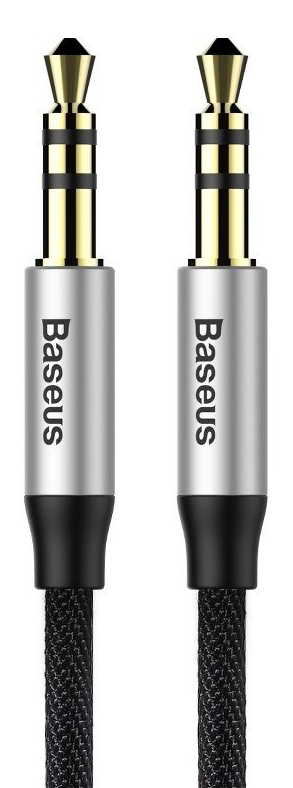 AUDIO KABEL 3,5 mm JACK, AUX, YIVEN, 150 cm, ČERNÝ