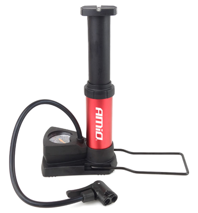 Kovová nožní pumpa s manometrem MINI PU03