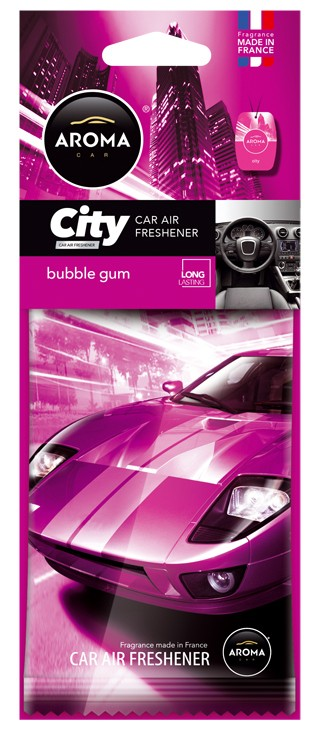 Osvěžovače vzduchu AROMA CAR CITY CARD BUBBLE GUM