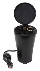 4Cars 95941 MĚNIČ NAPĚTÍ Z 12 V NA 220 V, 150 W + 2 x USB 2,4 A