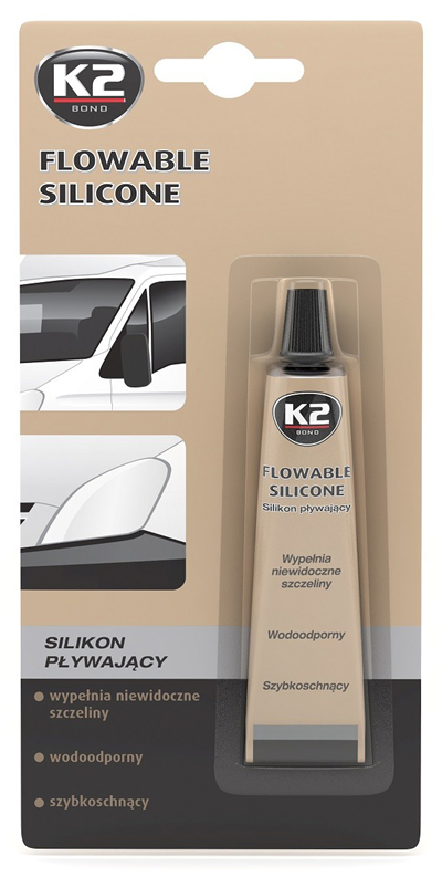 FLOWABLE SILICONE 21 g - silikonové těsnění autoskel a reflektorů
