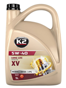 K2 O1225S TEXAR LONG LIFE BENZIN, DIESEL, LPG - motorový olej syntetický 5W-40 - 5L