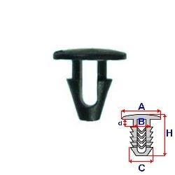 Příchytka těsnění dveří