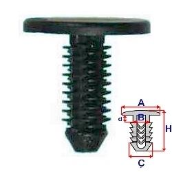 Příchytka do motorového prostoru