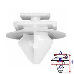 Příchytka pro boční lišty