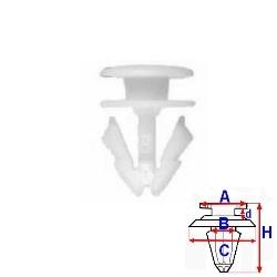 Příchytka pro boční lišty