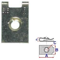 Nástrčná matice pro spoiler