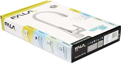 Baterie dřezová flexibilní - bílá