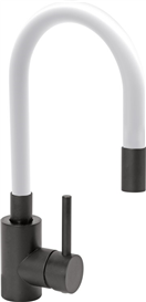 Fala TO-75776 Baterie dřezová BLACK FLEXIBLE bílá