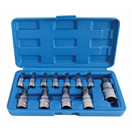 Satra S-H125TP Zástrčné hlavice TORX-TS s otvorem 1/4, 3/8 a 1/2, TS8-TS60, sada 12 ks