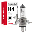Amio 01267 Halogenová žárovka H4 24V 70/75W UV filter (E8)