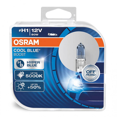 Halogenová žárovka Osram H1 12V 80W P14.5s Cool Blue Boost 5500K / 2 ks