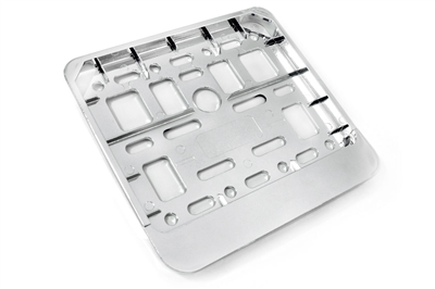 Podložka pod SPZ - skuter, motorrower metalizovaná