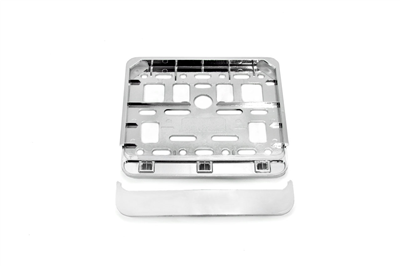 Podložka pod SPZ - skuter, motorrower metalizovaná