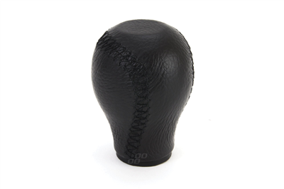 Hlavice řadicí páky kožená obyčejná černé nitě