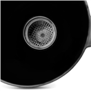 02005 Trychtýř s rovnou trubkou 2 dílný černý AMiO-02005