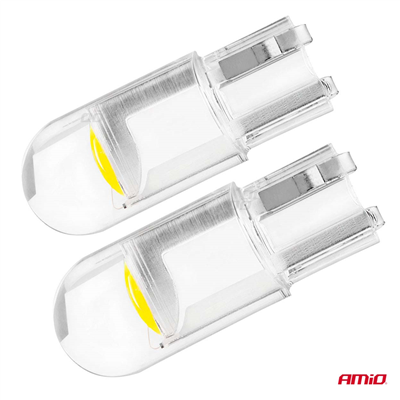 LED STANDARD T10 W5W COB HPC 12V Clear white